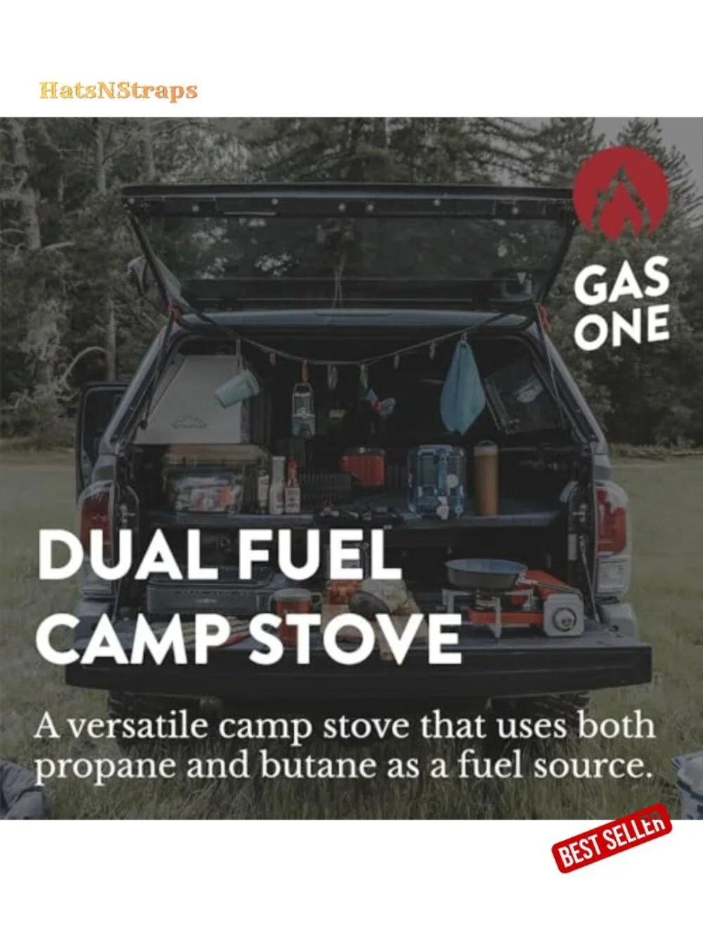 Dual Fuel Propane Butane Portable Camping Stove with Carrying Case